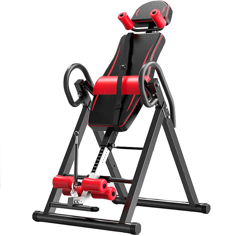 Inversion Table Fold - 多機能折りたたみ式フィットネス反転テーブル ヨガ用 効果的な背中ストレッチと階段登り用