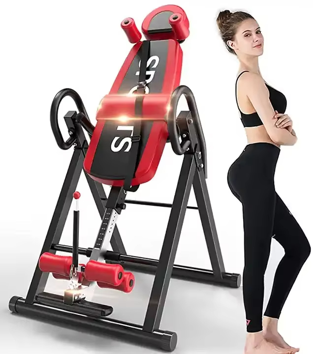 Inversion Table Fold - ハーバーニュージムフィットネス商業用折りたたみ式反転テーブル倒立体位腰痛マシン