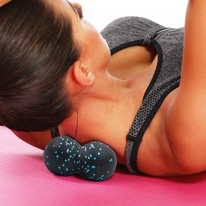 Pilates Yoga Ball - EPP 8 センチメートルピーナッツボールボディマッサージ筋膜ボール高密度筋肉弛緩ラクロスフィットネスヨガ筋膜ボール痛みを軽減