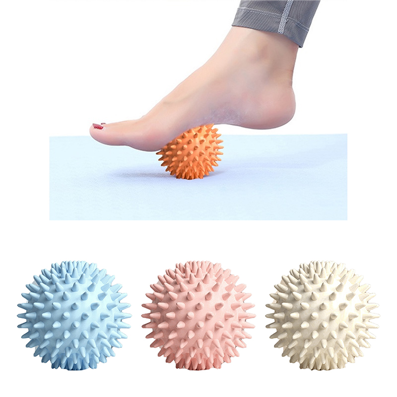 Pilates Yoga Ball - ハリネズミマッサージボールヨガ筋膜ボールスポーツフィットネス筋肉リラクゼーションマッサージスティック肩首脚ソール経絡ボール