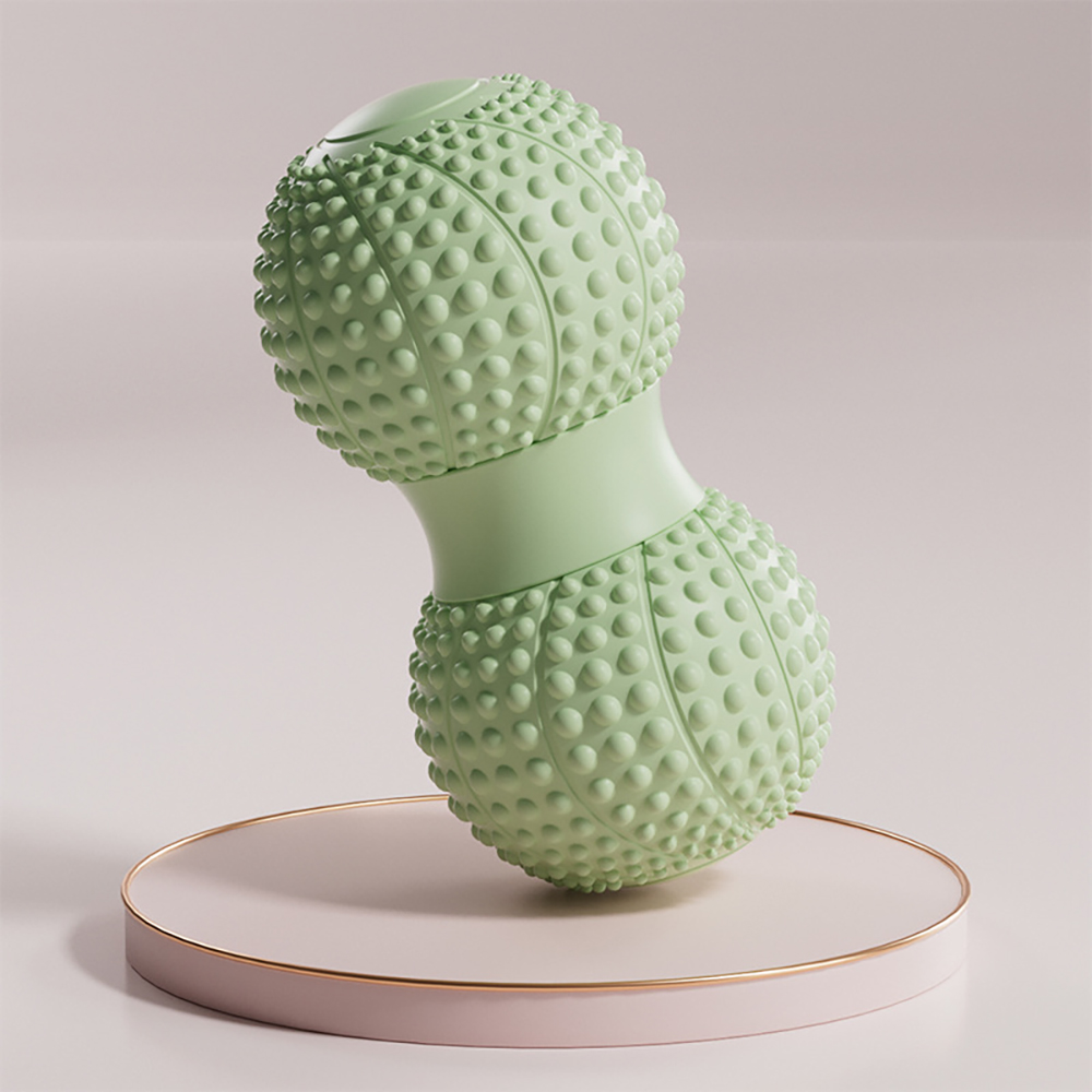 Pilates Yoga Ball - ピーナッツ型マッサージボール ヨガ ファシアボール 突起付き TPE 6.5cm