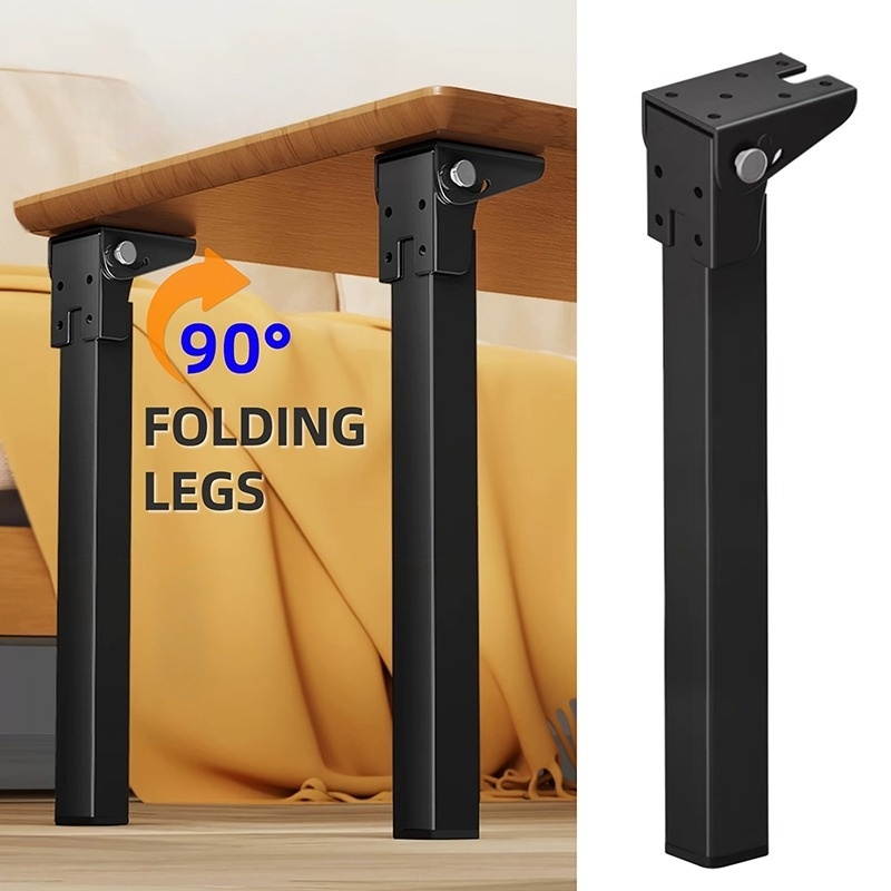 Inversion Table Fold - 1個 サイズ選択可能 頑丈な金属製折りたたみテーブル脚 - ノートパソコン、コーヒーテーブル、キャンプテーブルの多用途な交換用