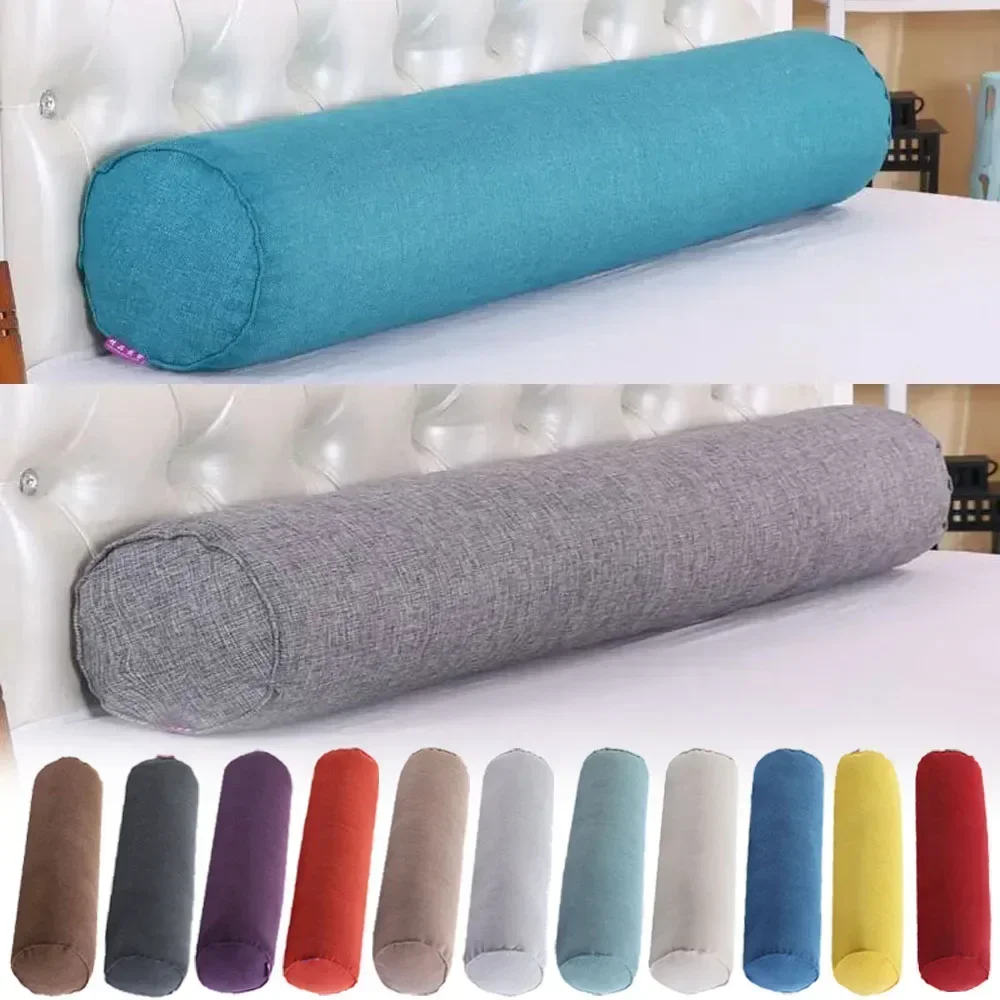 Bolster Cushion Round - 枕ネックロール頸椎丸型ボルスター枕睡眠用円筒サポート脊椎腰椎クッション綿製痛み軽減ベッドチューブ弾力性