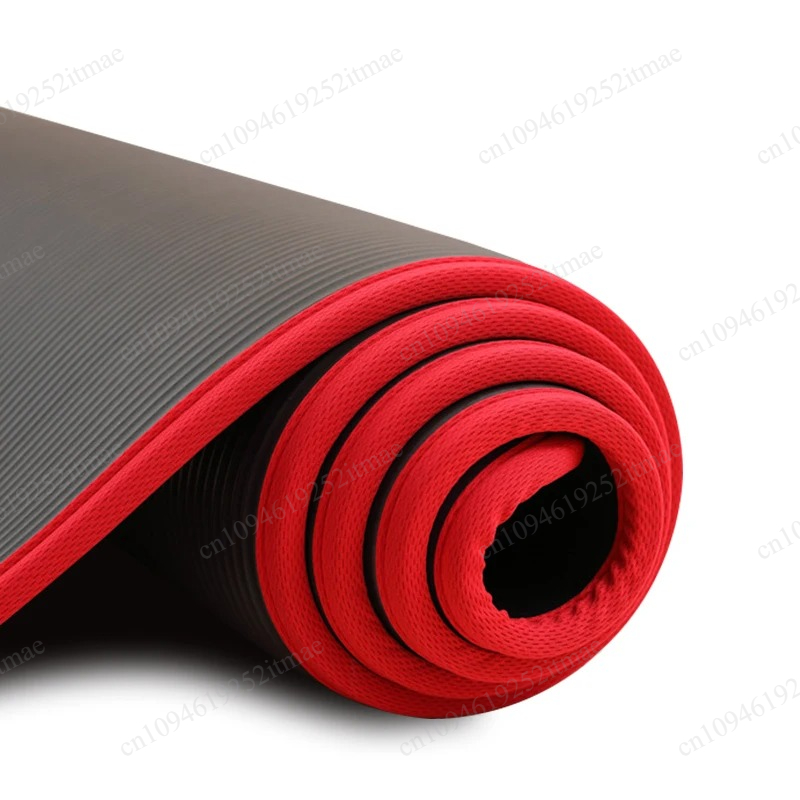 Pilates Yoga Mat Workout - 10mm極厚滑り止めワークアウトマット、183×61cm NRBソフトヨガピラティスマット（ストラップ付き）