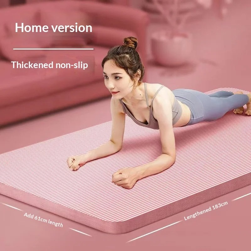 特厚滑り止めヨガマット、衝撃吸収、幅広ピラティスフィットネス - Pilates Yoga Mat Workout のレビューと価格