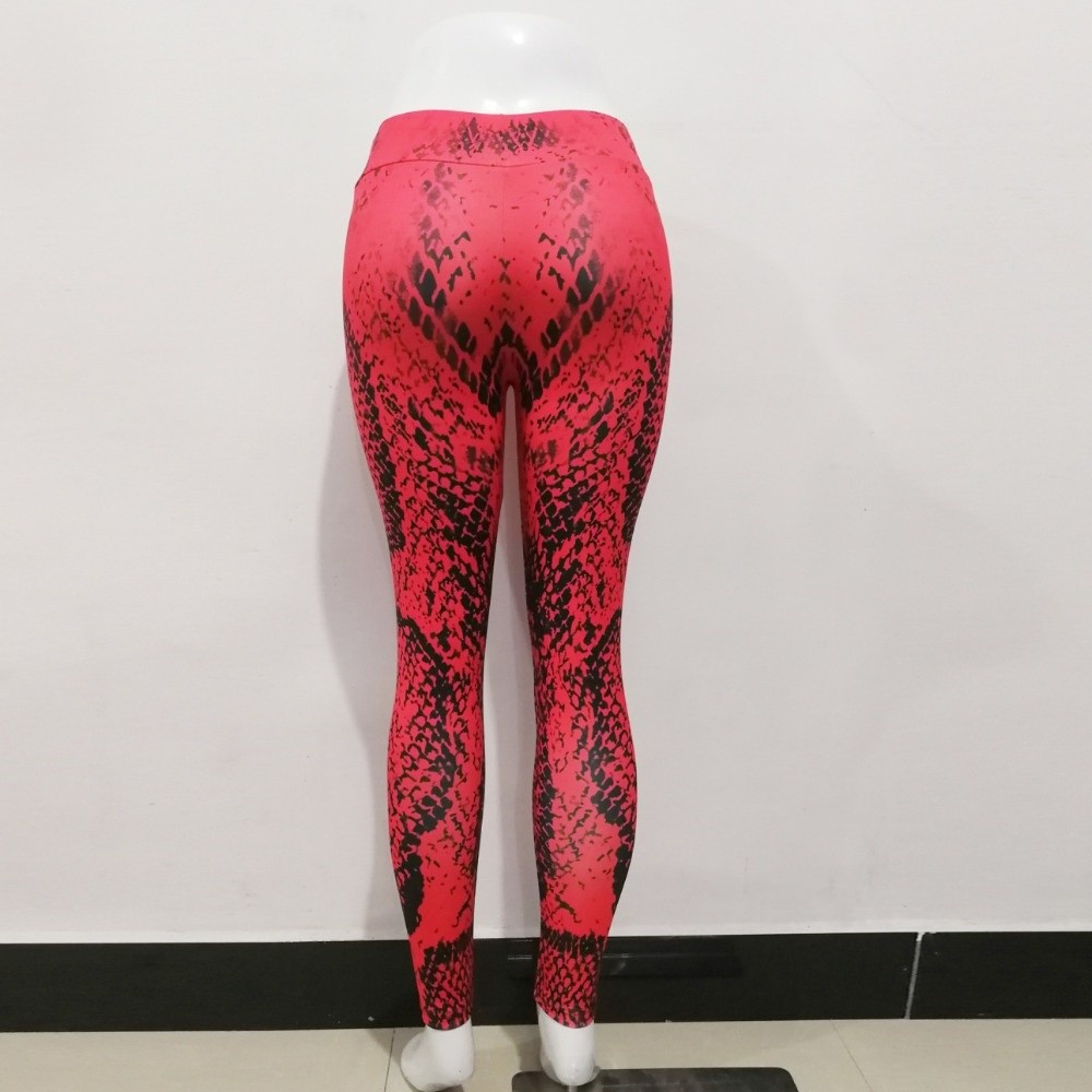 蛇柄プリントレギンス ピーチバット シームレスお腹引き締めパ - Pilates Yoga Legging のレビューと価格