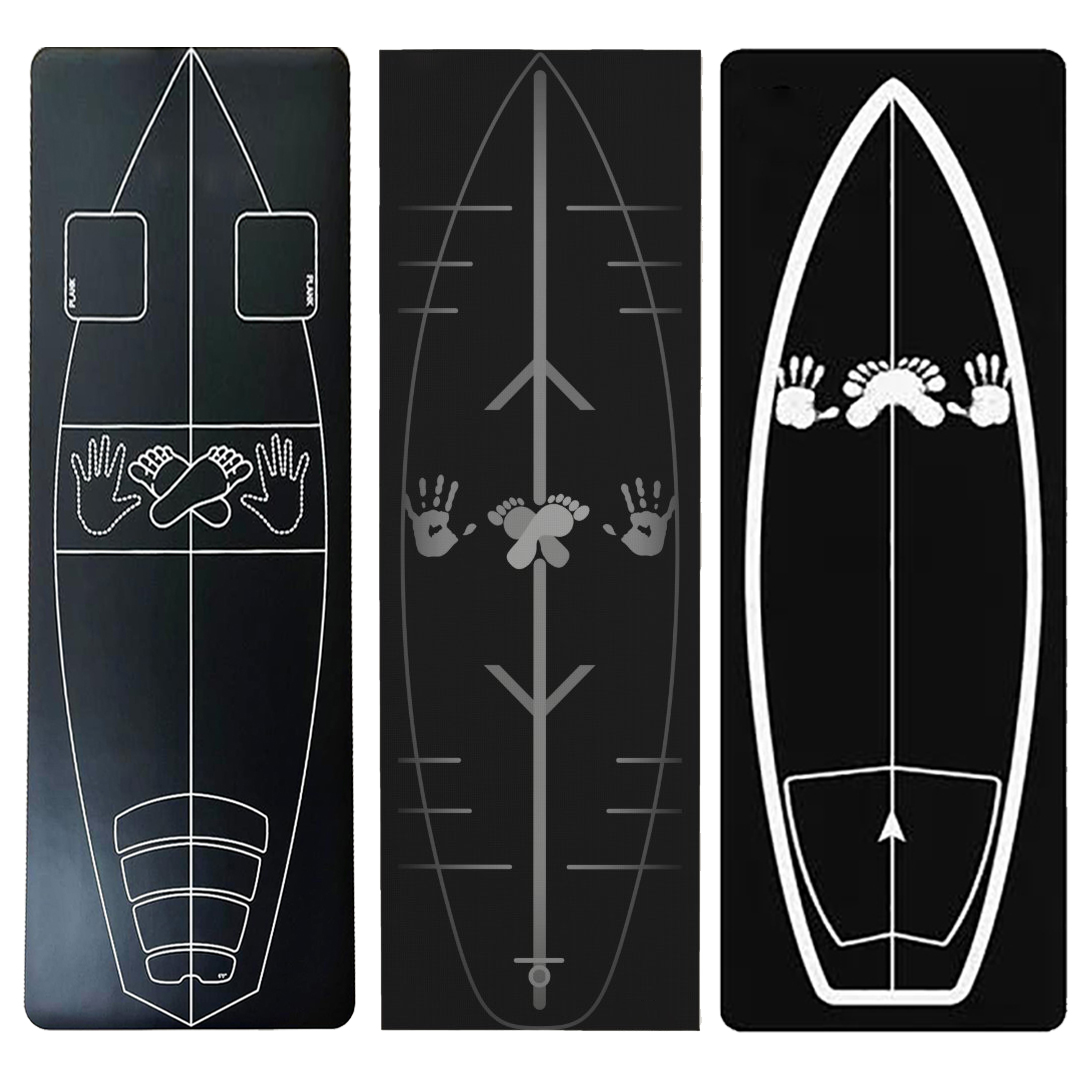 オールインワンサーフヨガマット、新フロストPUプレミアムフィ - Pilates Yoga Mat Workout のレビューと価格