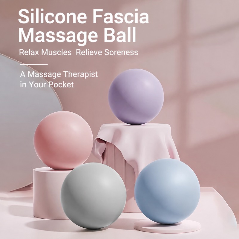 シリコーンフィットネス筋膜ボールソリッドマッサージ球足底筋肉 - Pilates Yoga Ball のレビューと価格