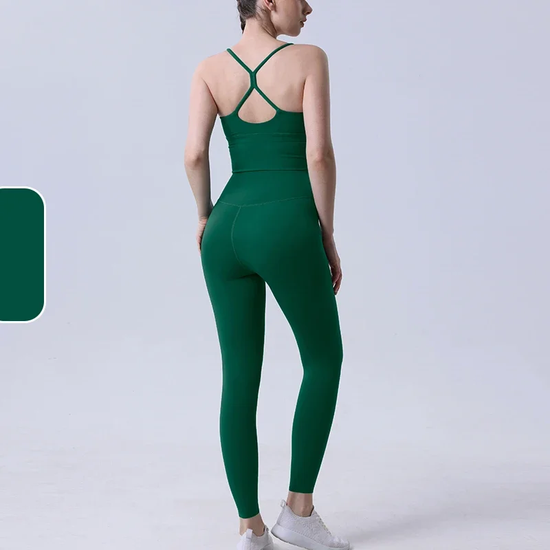 2ピースヨガウェア レディース セットアップ アスレチックウ - Pilates Yoga Legging のレビューと価格