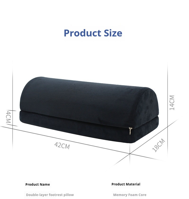 1pc ハーフムーンボルスター枕 脚、膝、腰、頭用 弾性滑り - Bolster Cushion Round のレビューと価格