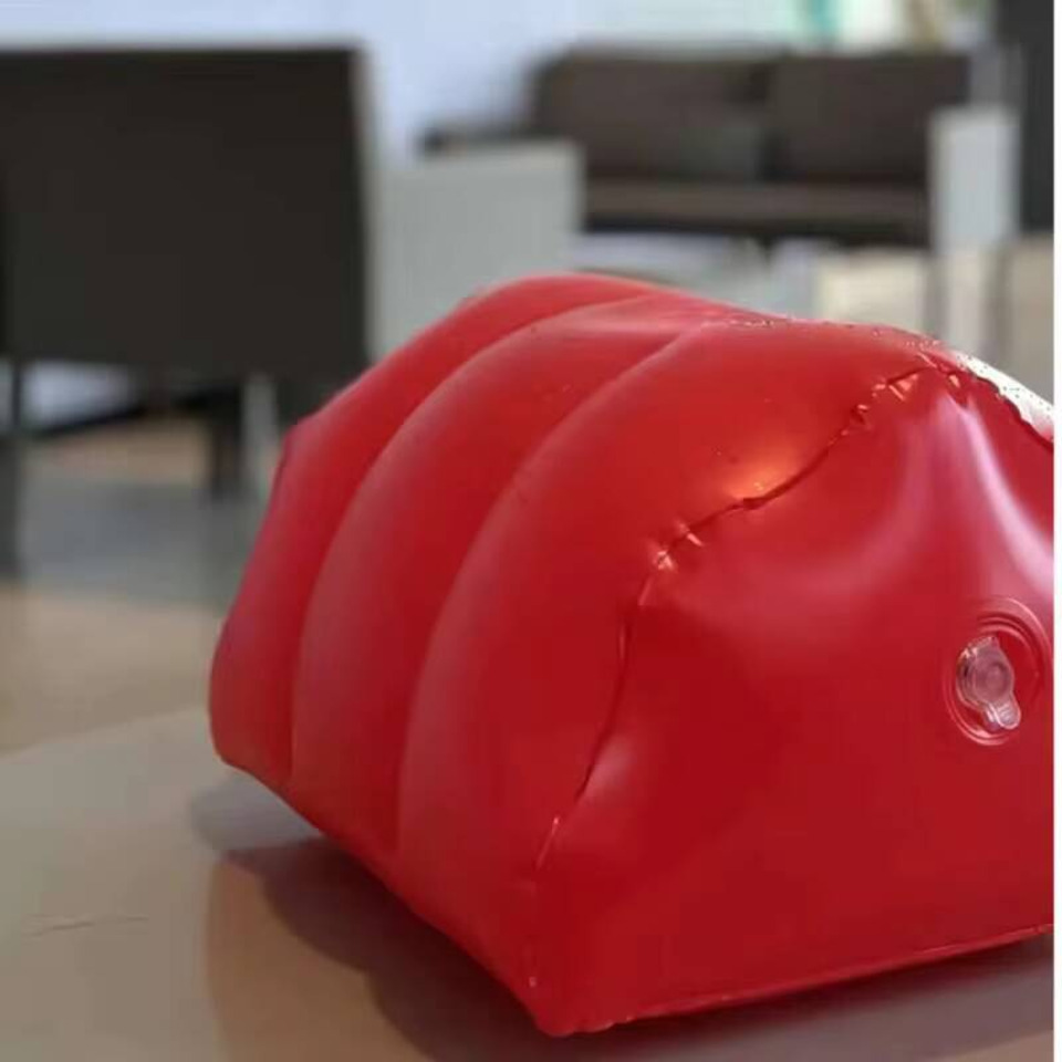 Pu レザーインフレータブル枕半月形クッションウェッジ花びら - Bolster Cushion Round のレビューと価格