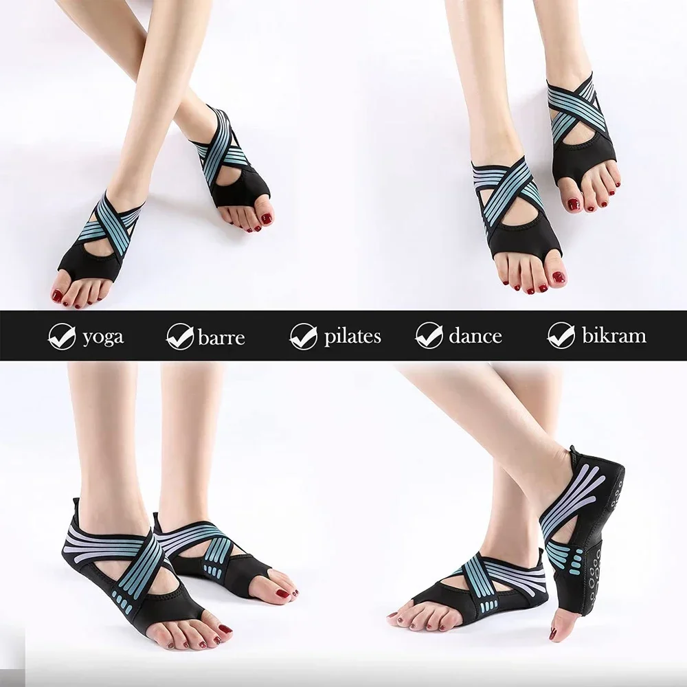 1足組プロフェッショナルノンスリップジムヨガシューズ フラッ - Pilates Yoga Shoes のレビューと価格