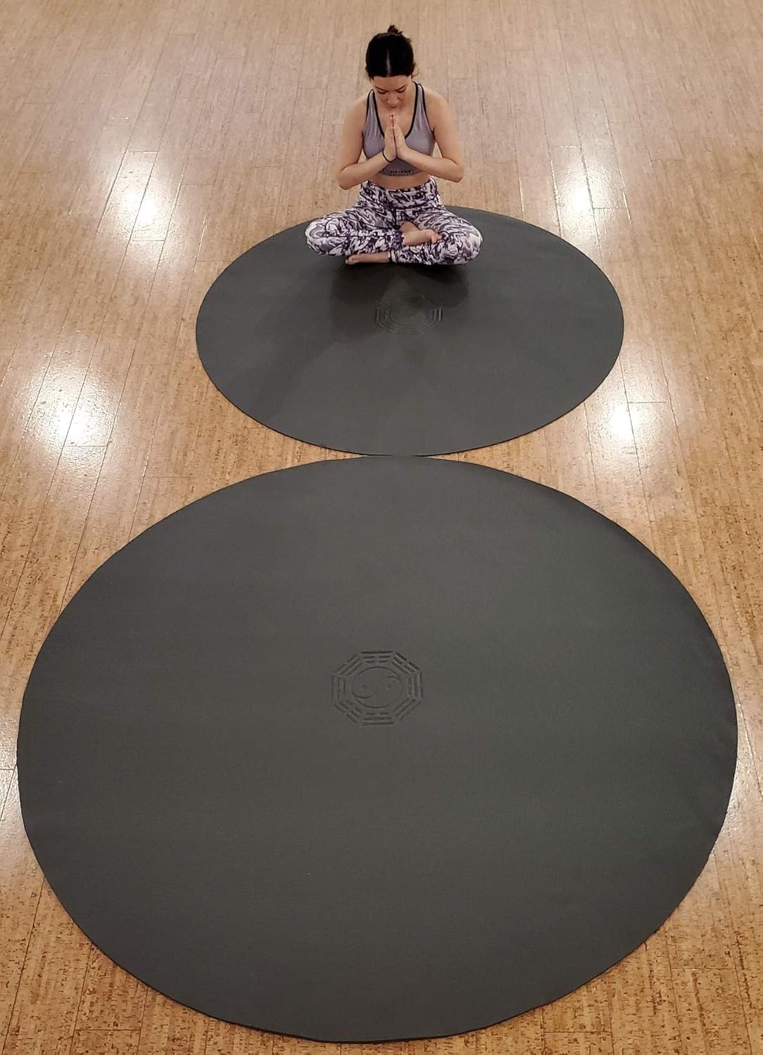 大型円形TPEヨガマット、紫、瞑想、ピラティス、太極拳用 - Pilates Yoga And Tai Chi のレビューと価格