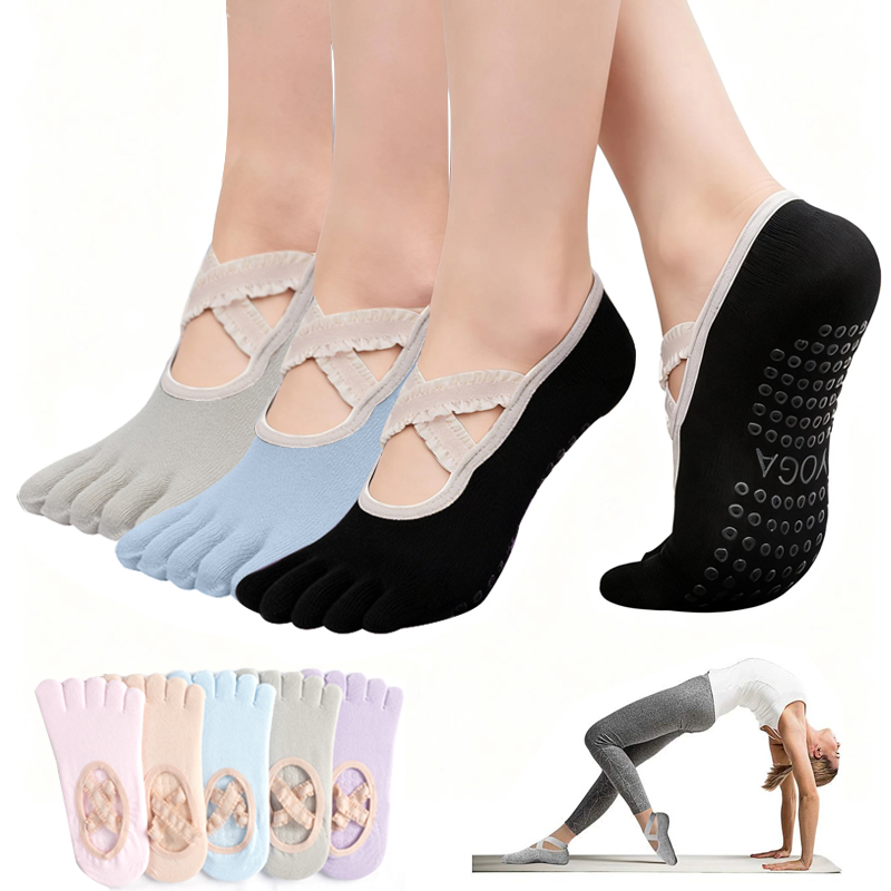 レディースノンスリップピラティスソックス女性レース包帯ヨガソ - Pilates Yoga Origin のレビューと価格