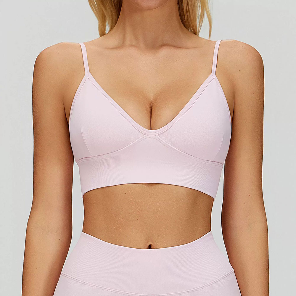スポーツブラ女性通気性耐衝撃ジムワークアウトフィットネスプッ - Yoga Strap Cotton のレビューと価格