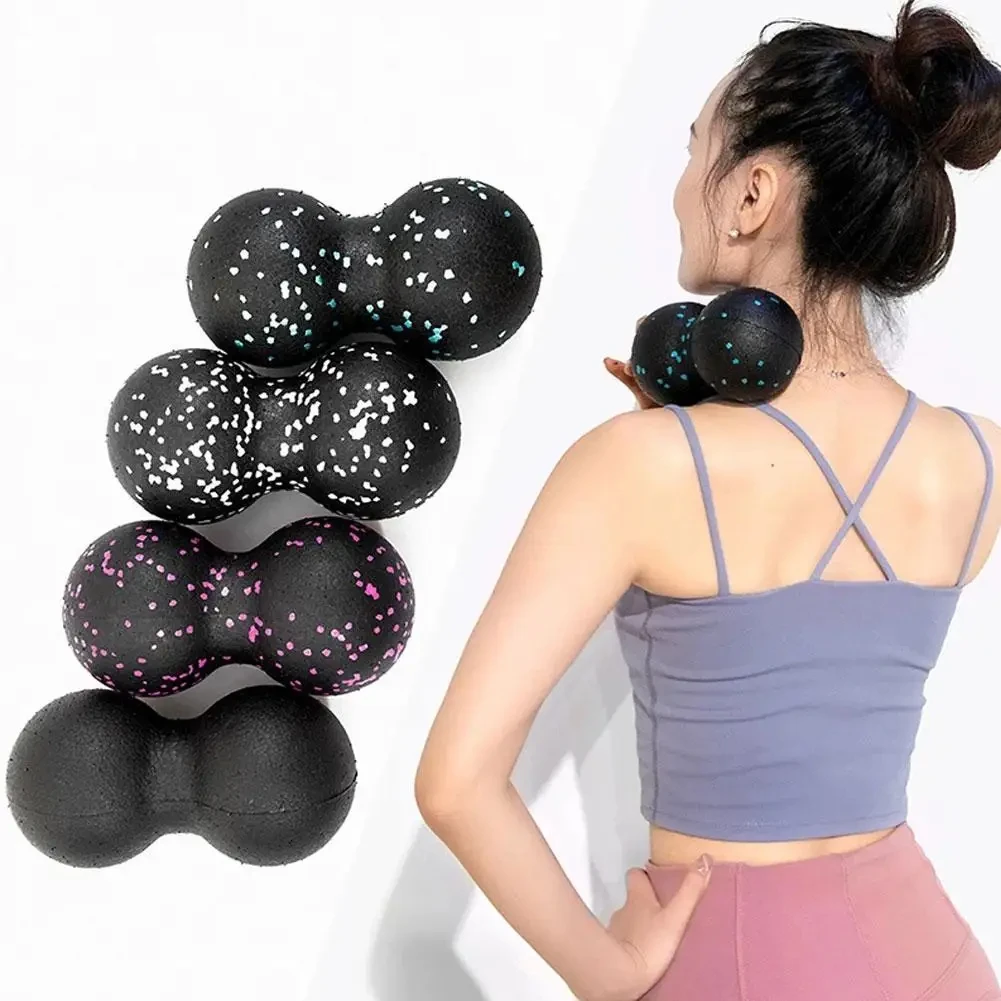 ヨガマッサージローラーボール ピーナッツ型 ダブルラクロス  - Pilates Yoga Ball のレビューと価格
