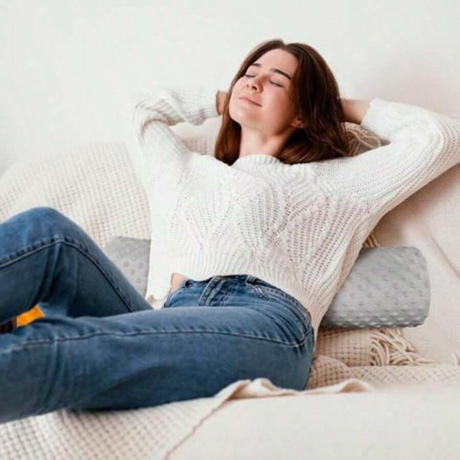 頸椎ロール枕 メモリーフォーム 24インチ ラウンドネックピ - Bolster Cushion Round のレビューと価格