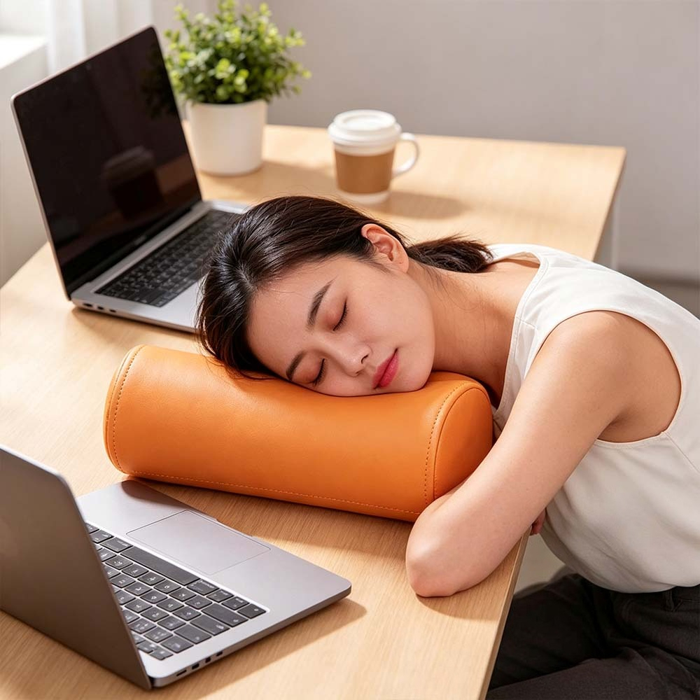 人間工学に基づいた円筒形腰椎枕 痛み緩和 ソフトボルスターク - Bolster Cushion Round のレビューと価格