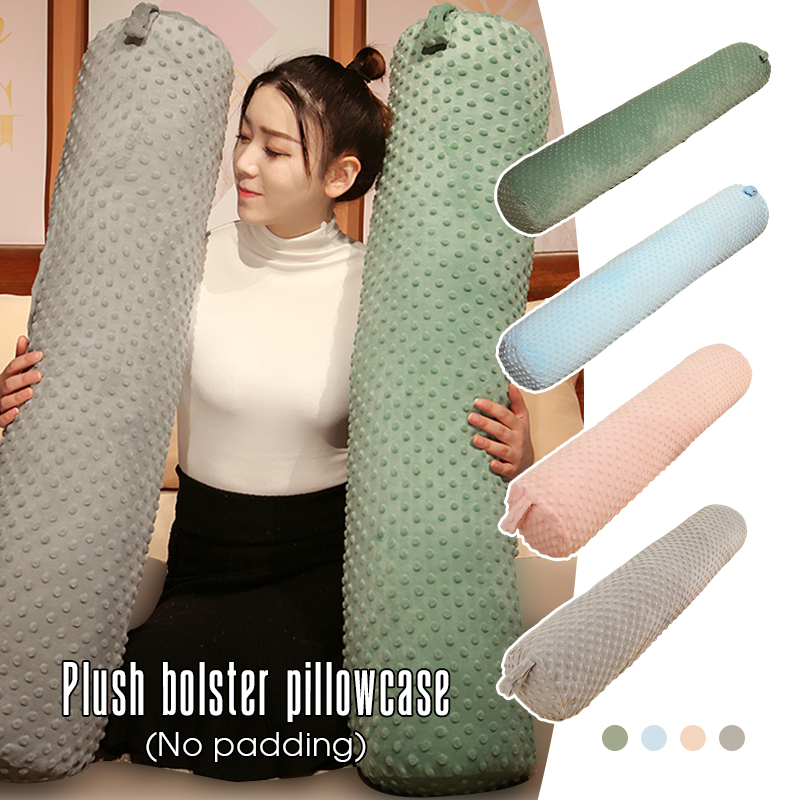 丸型ロング抱き枕カバー ベルベット生地 ベッド ソファ カウ - Bolster Cushion Round のレビューと価格