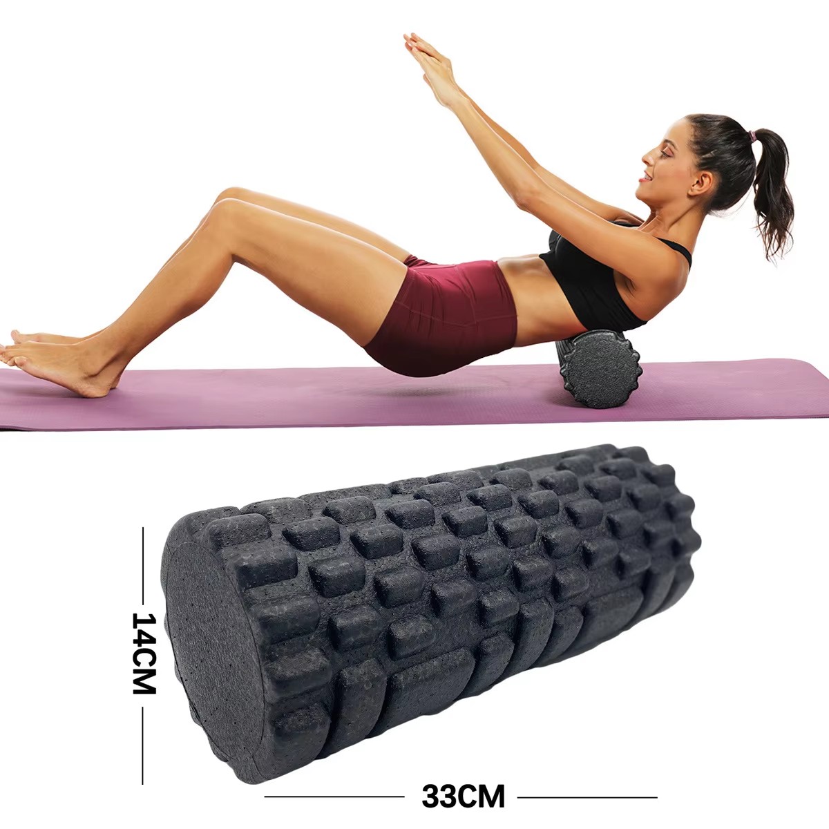 30/33 センチメートルフィットネスフォームローラーヨガマ - Pilates Yoga Ball のレビューと価格