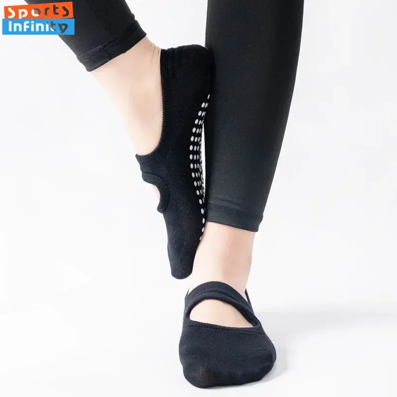 女性用シリコン滑り止めバックレスヨガソックス,屋内,バレエ, - Pilates Yoga Origin のレビューと価格