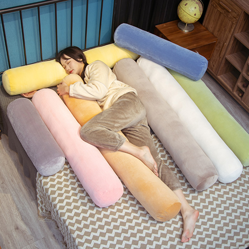 柔らかい円筒形の枕カバー（中綿なし）コーデュロイ製快適な枕カ - Bolster Cushion Round のレビューと価格