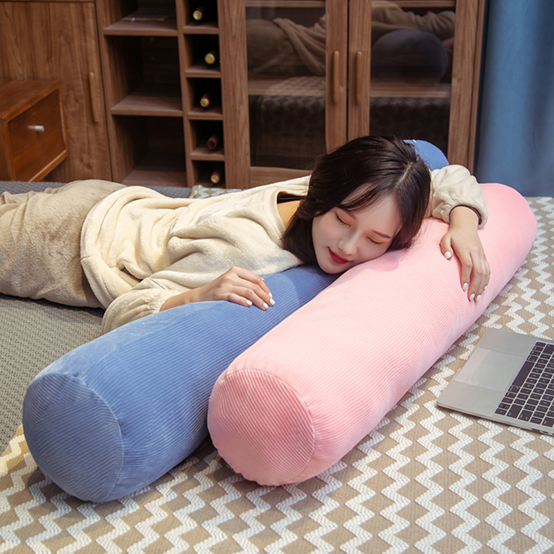 柔らかい円筒形の枕カバー（中綿なし）コーデュロイ製快適な枕カ - Bolster Cushion Round のレビューと価格