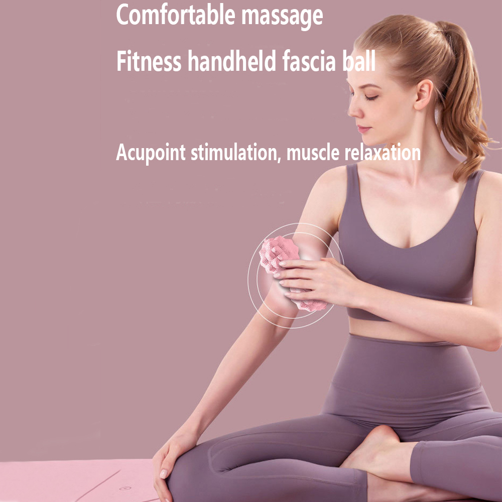 TPR製隆起ポイント付き筋膜マッサージボール、深部組織筋肉弛 - Pilates Yoga Ball のレビューと価格