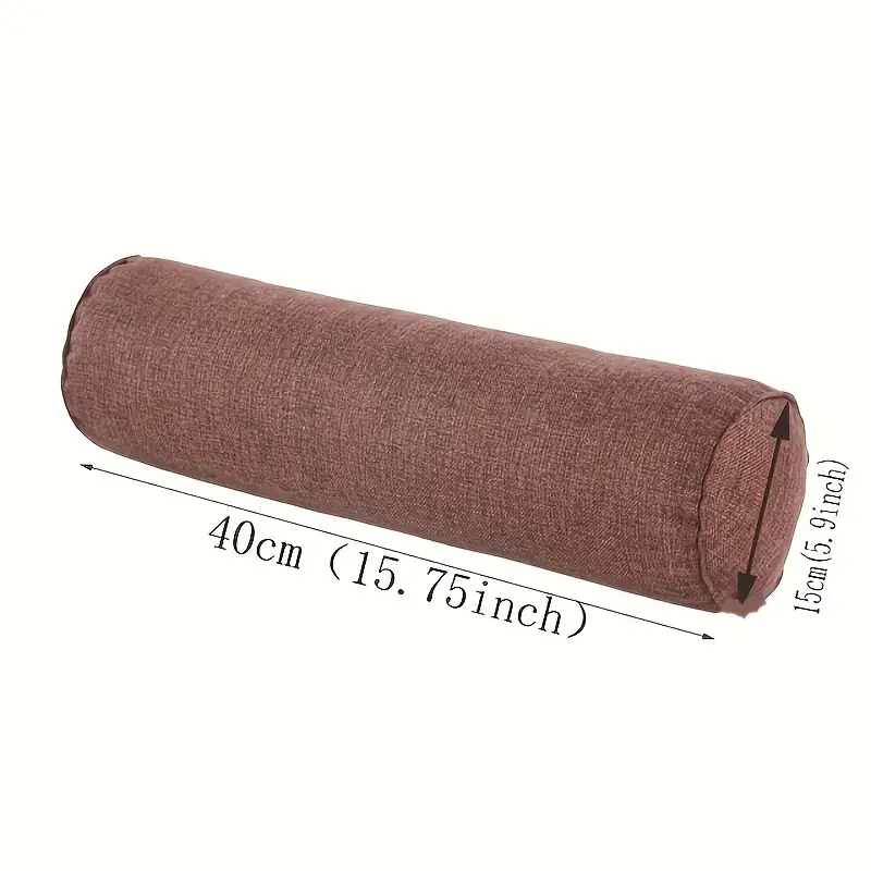 1pc リネンボディ枕カバー、ベッド、ソファ、首、背中、腰サ - Bolster Cushion Round のレビューと価格