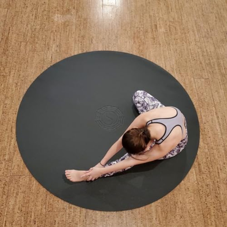 72 6フィートの大型円形ヨガマット、瞑想、ピラティス、太極 - Pilates Yoga And Tai Chi のレビューと価格