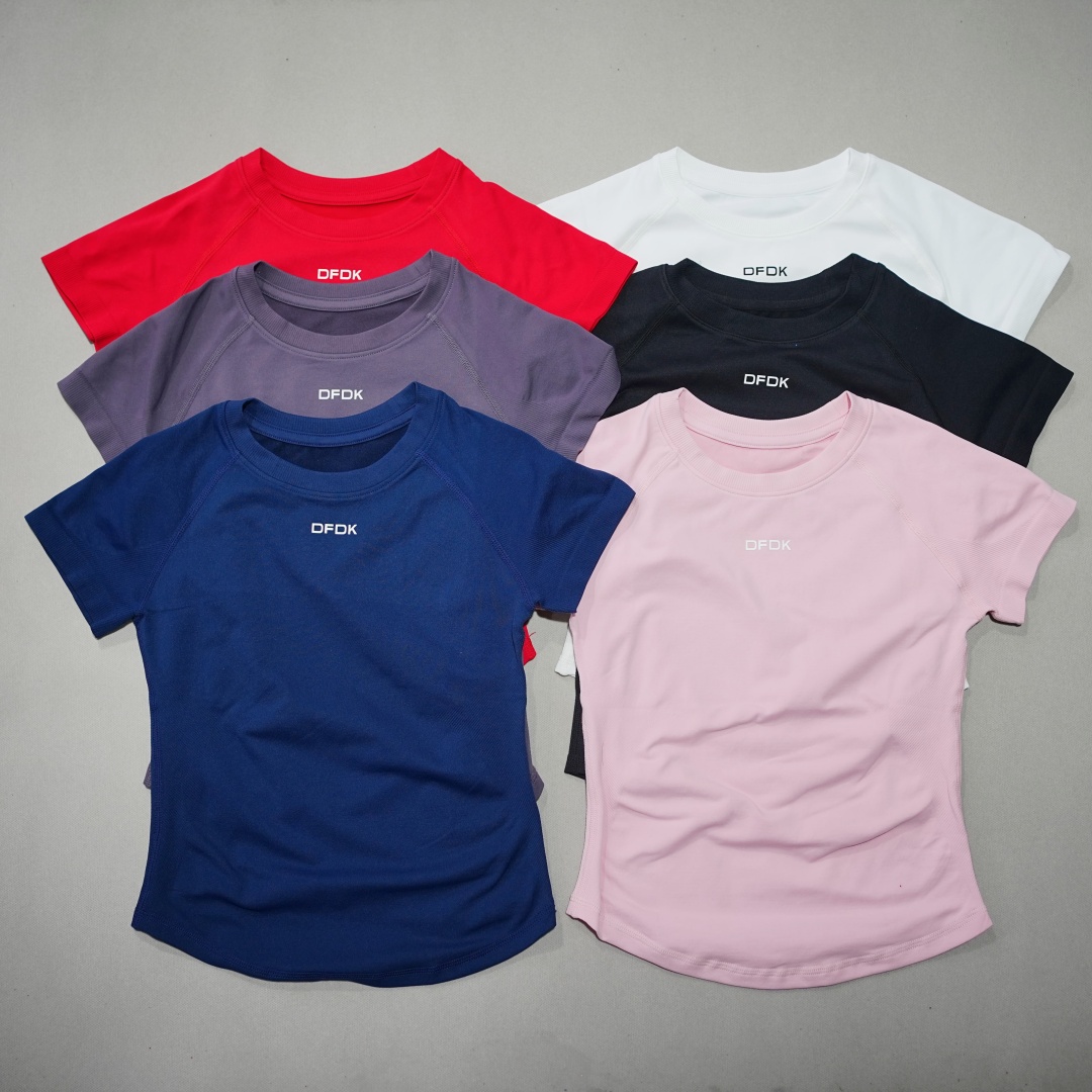 DFDK レディース エラスティック スリム 半袖 Tシャツ - Yoga Strap Cotton のレビューと価格