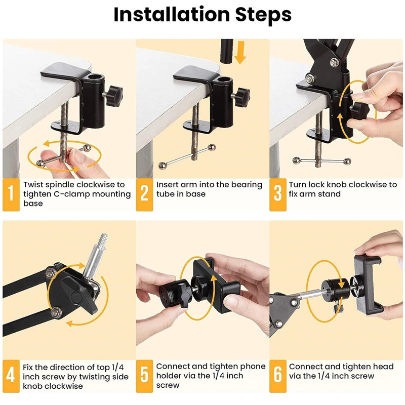 フレキシブルアーム三脚、スマホスタンド、テーブル折りたたみ式 - Inversion Table Fold のレビューと価格