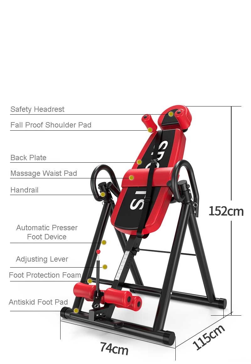 ホットセール折りたたみ式ジム器具ホームフィットネス筋肉リラッ - Inversion Table Fold のレビューと価格