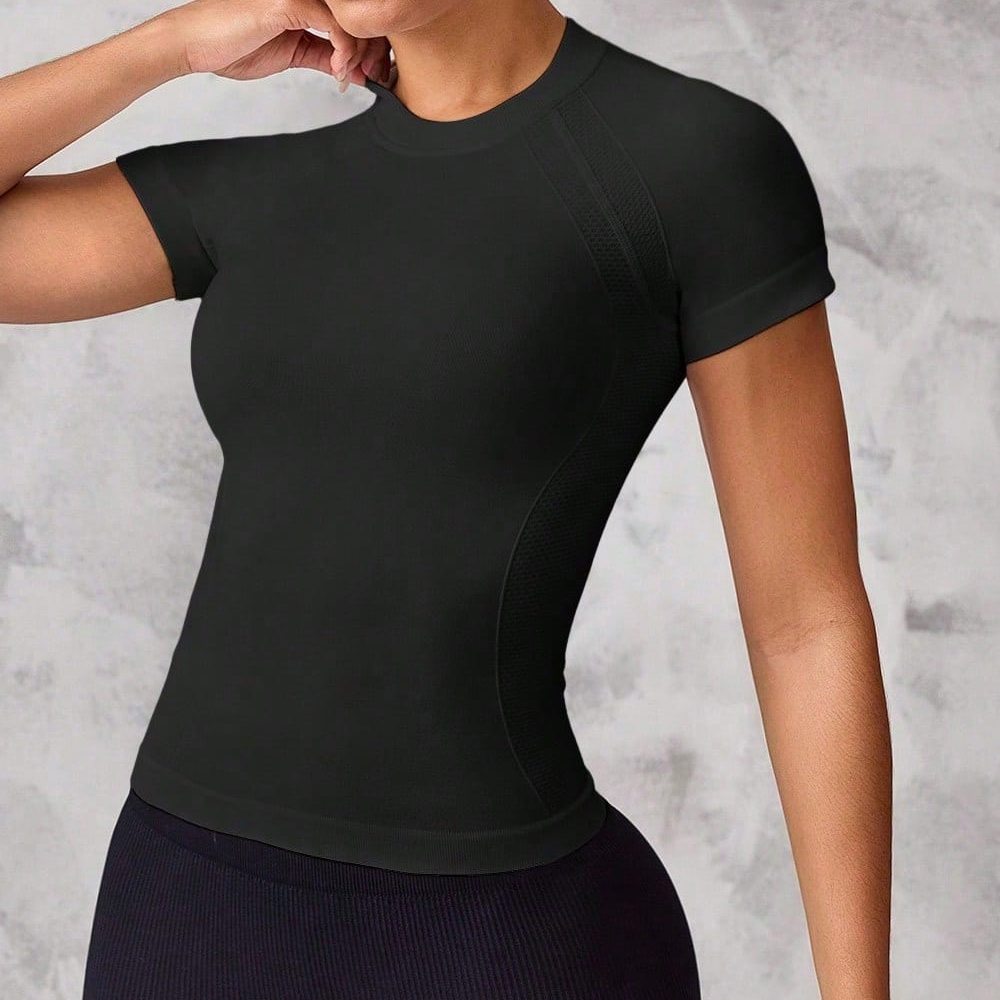 女性用半袖スポーツトップ、通気性と速乾性に優れた生地、ランニ - Yoga Strap Cotton のレビューと価格