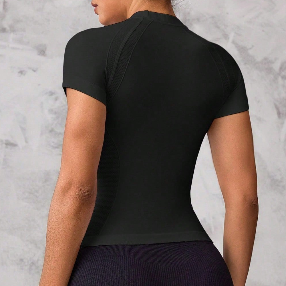 女性用半袖スポーツトップ、通気性と速乾性に優れた生地、ランニ - Yoga Strap Cotton のレビューと価格