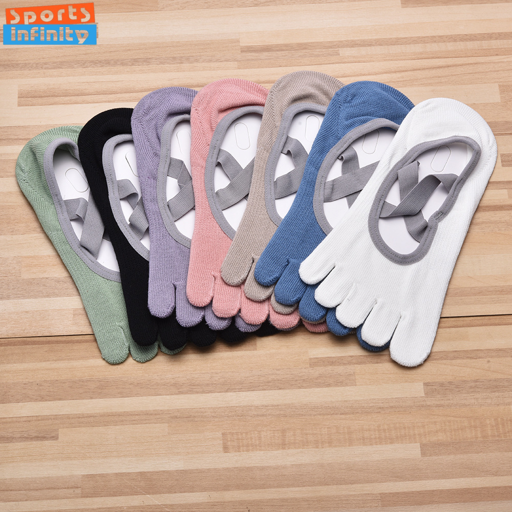 女性用ストラップ 5 本指アンチスリップヨガソックスプロフェ - Yoga Strap Cotton のレビューと価格