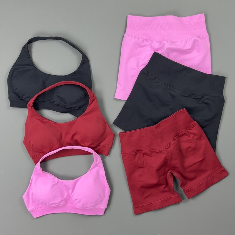2ピース ヒステロ スポーツセット レディース シームレス  - Pilates Yoga Shoes のレビューと価格