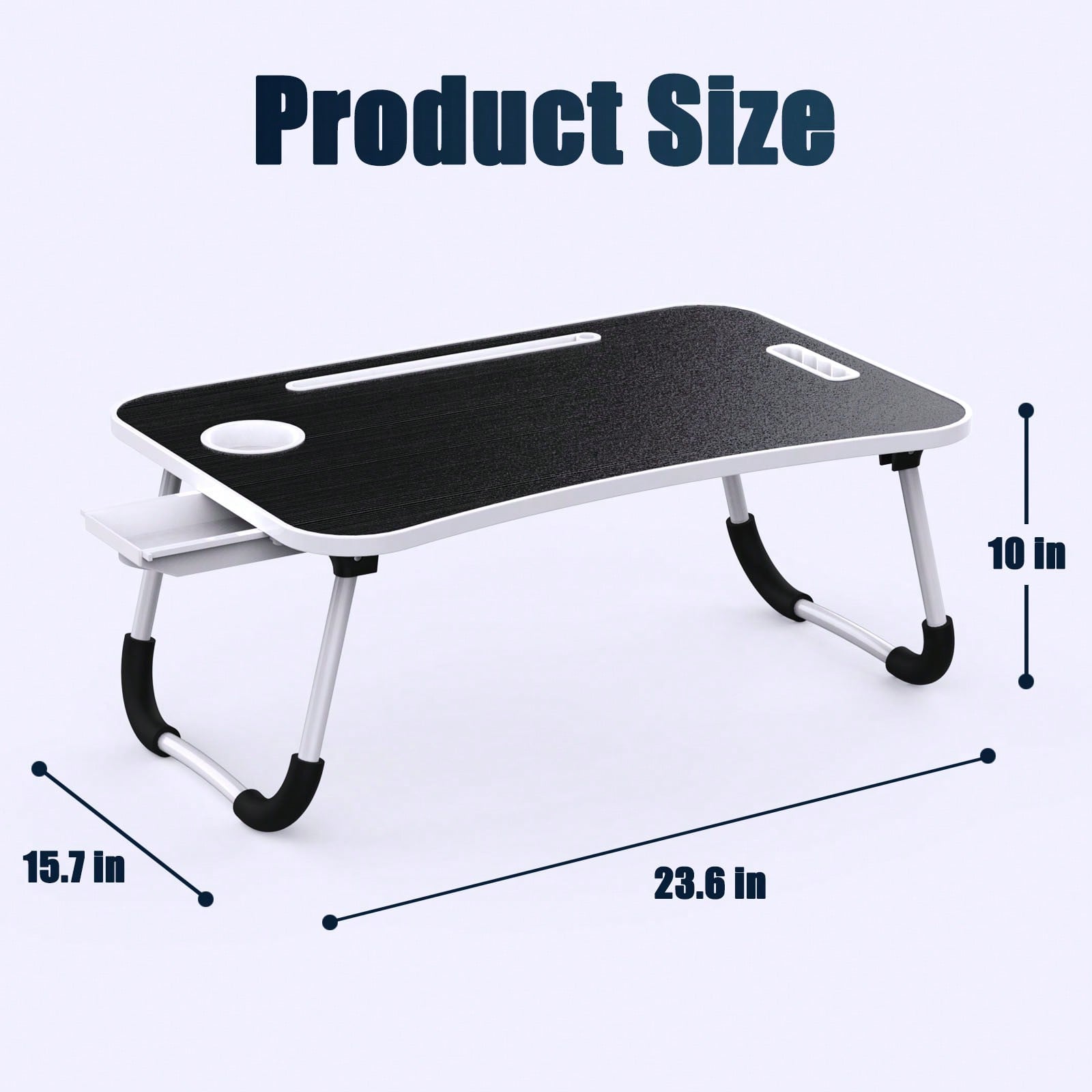 折りたたみ式ラップトップラップデスク サイド収納引き出し付き - Inversion Table Fold のレビューと価格
