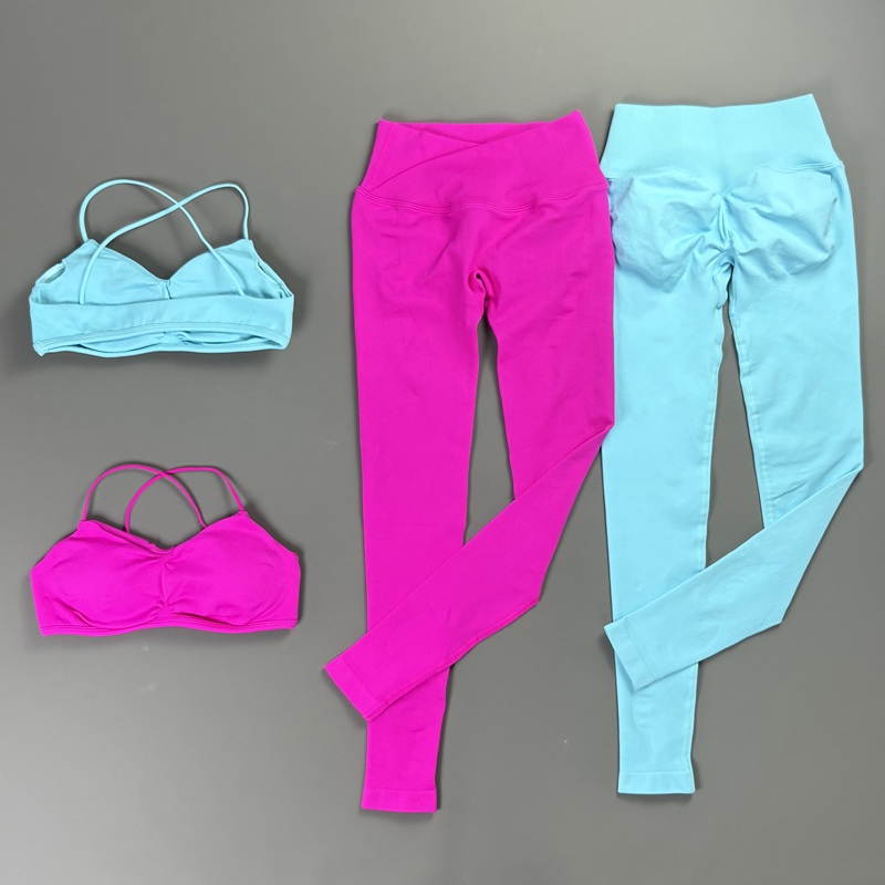 2ピース ビジョンレギンスセット レディース バックレススポ - Pilates Yoga Legging のレビューと価格