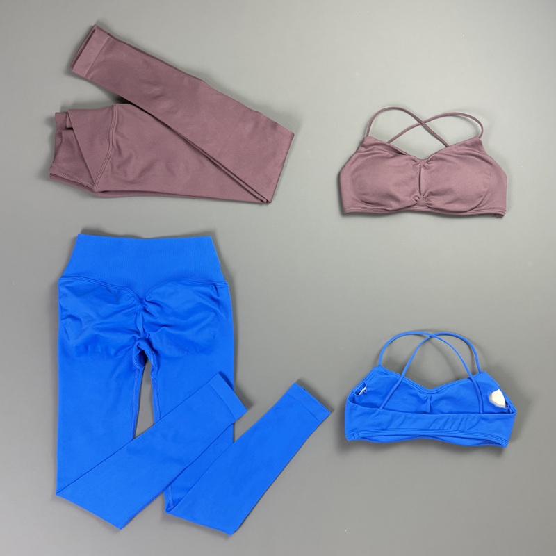 2ピース ビジョンレギンスセット レディース バックレススポ - Pilates Yoga Legging のレビューと価格