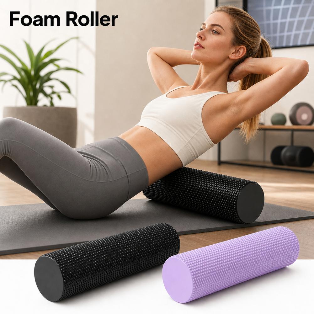 EVAヨガフォームローラー高密度ワークアウトリカバリーボディ - Pilates Yoga Ball のレビューと価格