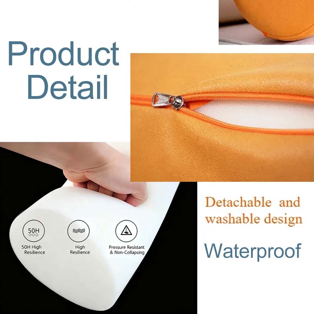 大型多用途円筒形ネックボルスター枕、防水取り外し可能カバー付 - Bolster Cushion Round のレビューと価格