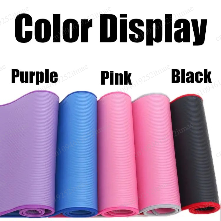 10mm極厚滑り止めワークアウトマット、183×61cm N - Pilates Yoga Mat Workout のレビューと価格