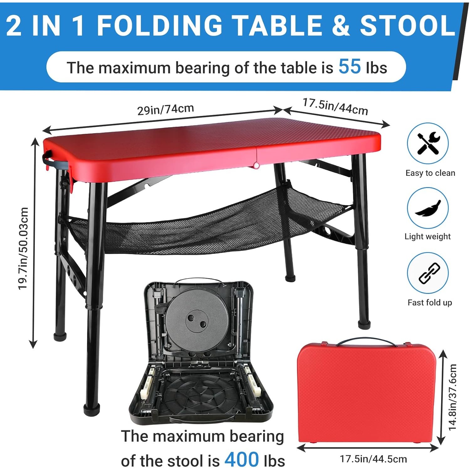 格納式折りたたみテーブル & スツールセット ポータブル キ - Inversion Table Fold のレビューと価格