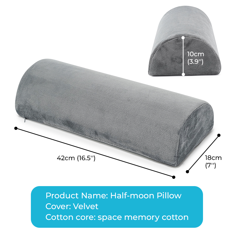 ハーフムーンボルスターボディピロー、膝、腰、頭用、弾力性のあ - Bolster Cushion Round のレビューと価格